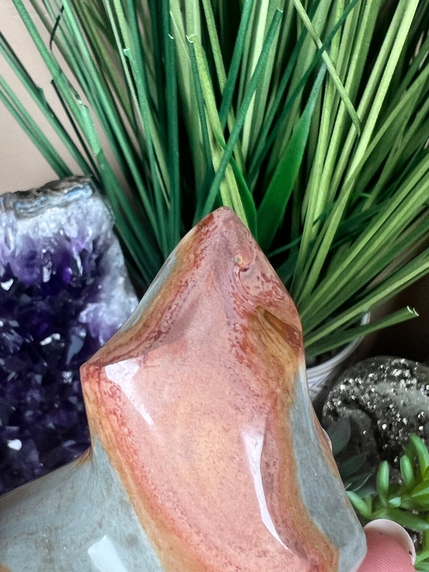 Polychrome Jasper Flame 3.2in - Purple Door Alchemy