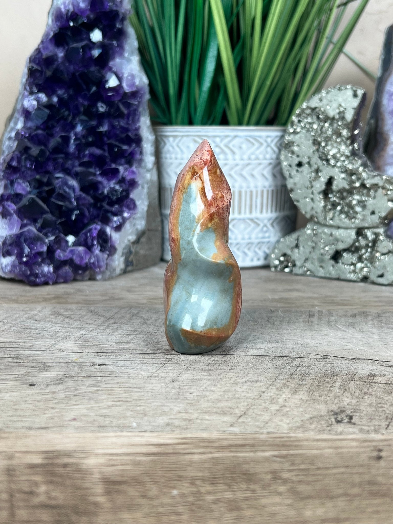 Polychrome Jasper Flame 3.2in - Purple Door Alchemy