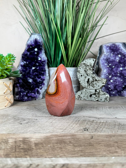 Polychrome Jasper Flame 3.81in - Purple Door Alchemy