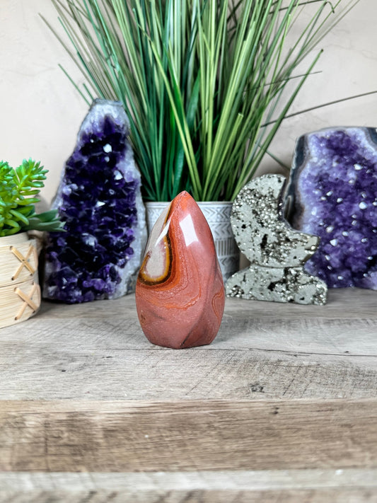 Polychrome Jasper Flame 3.81in - Purple Door Alchemy