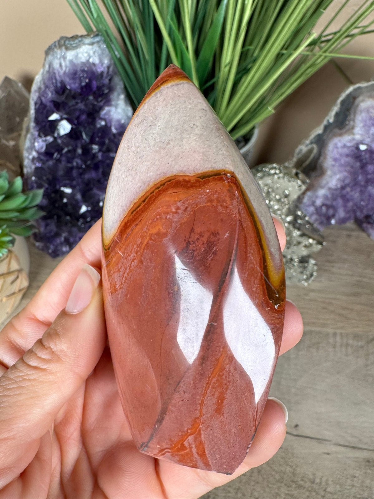 Polychrome Jasper Flame 3.81in - Purple Door Alchemy