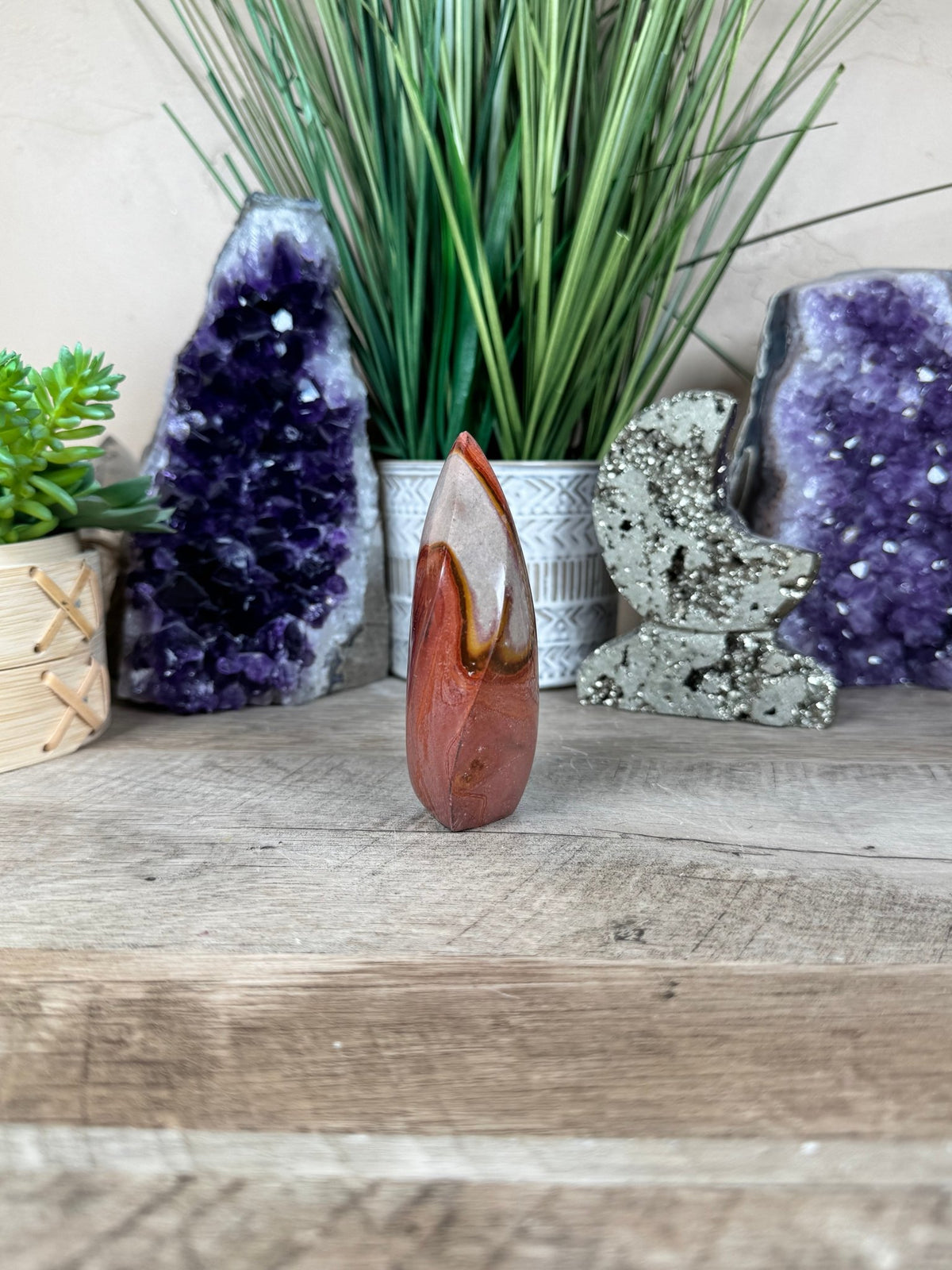Polychrome Jasper Flame 3.81in - Purple Door Alchemy