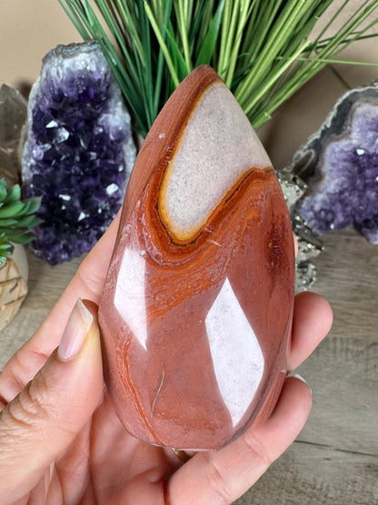Polychrome Jasper Flame 3.81in - Purple Door Alchemy