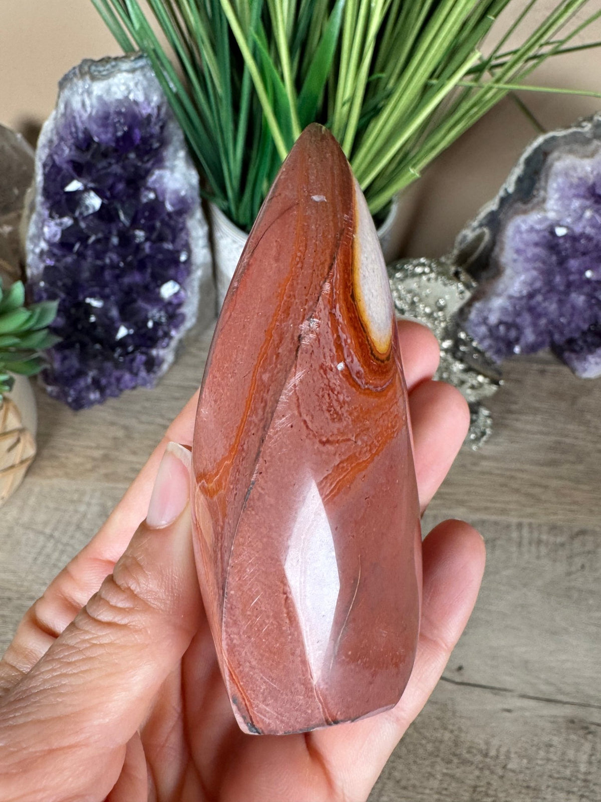 Polychrome Jasper Flame 3.81in - Purple Door Alchemy