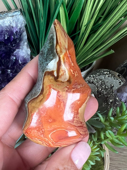Polychrome Jasper Flame 3in - Purple Door Alchemy
