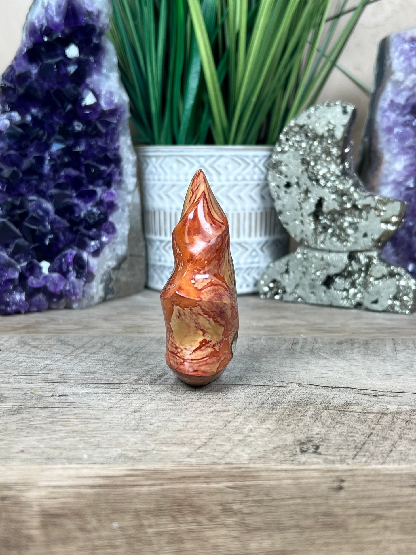 Polychrome Jasper Flame 3in - Purple Door Alchemy