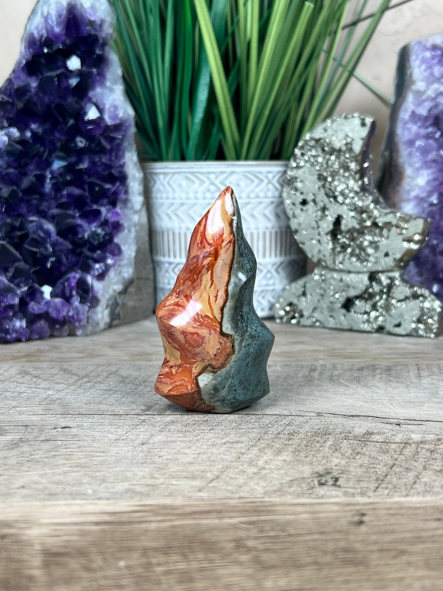 Polychrome Jasper Flame 3in - Purple Door Alchemy