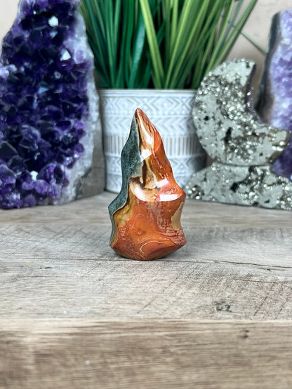 Polychrome Jasper Flame 3in - Purple Door Alchemy