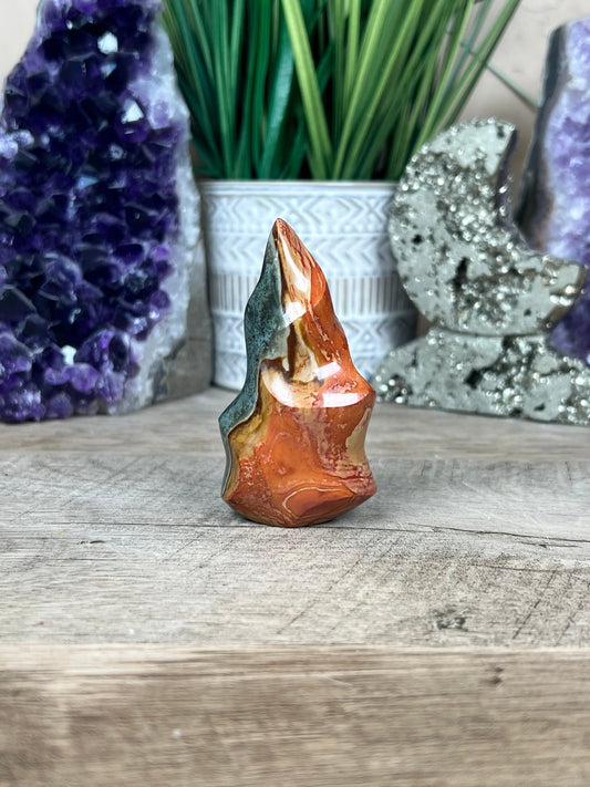 Polychrome Jasper Flame 3in - Purple Door Alchemy