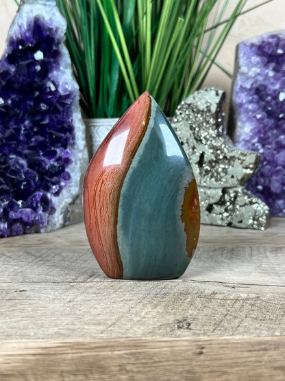 Polychrome Jasper Flame 4 Inch - Purple Door Alchemy