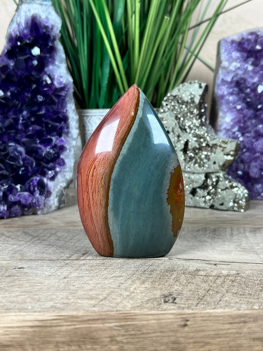 Polychrome Jasper Flame 4 Inch - Purple Door Alchemy