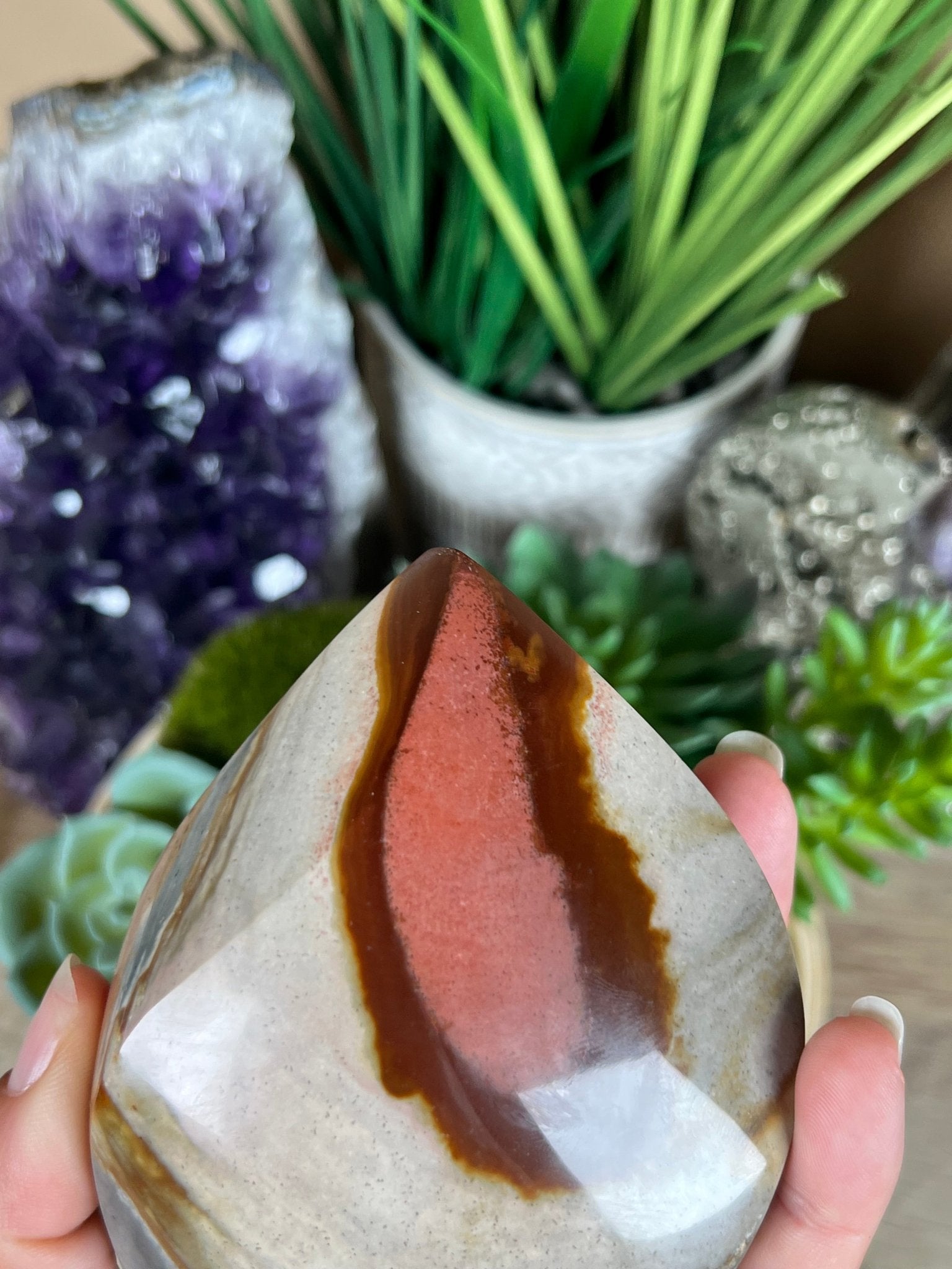 Polychrome Jasper Flame 4.1 Inch - Purple Door Alchemy