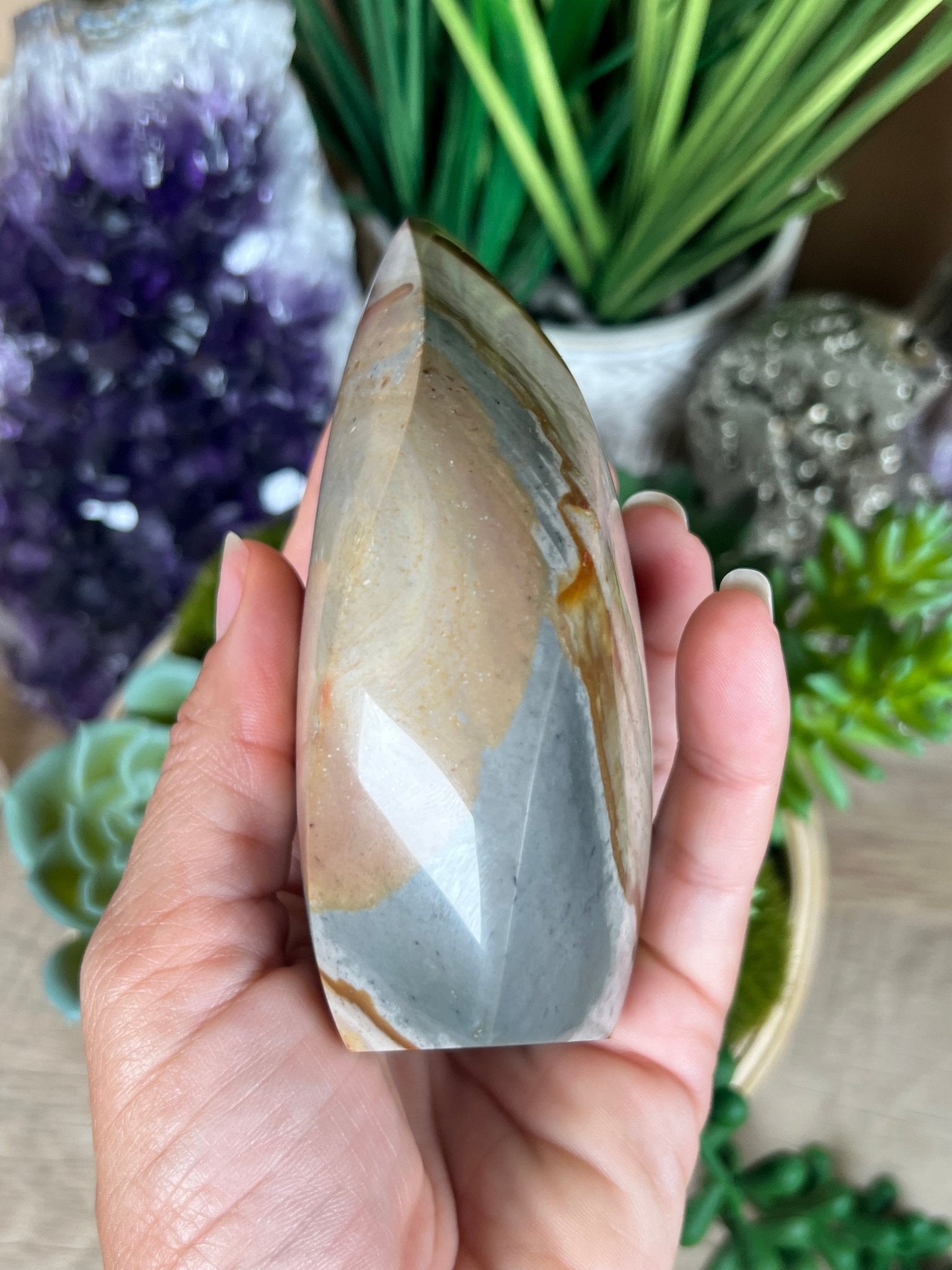 Polychrome Jasper Flame 4.1 Inch - Purple Door Alchemy