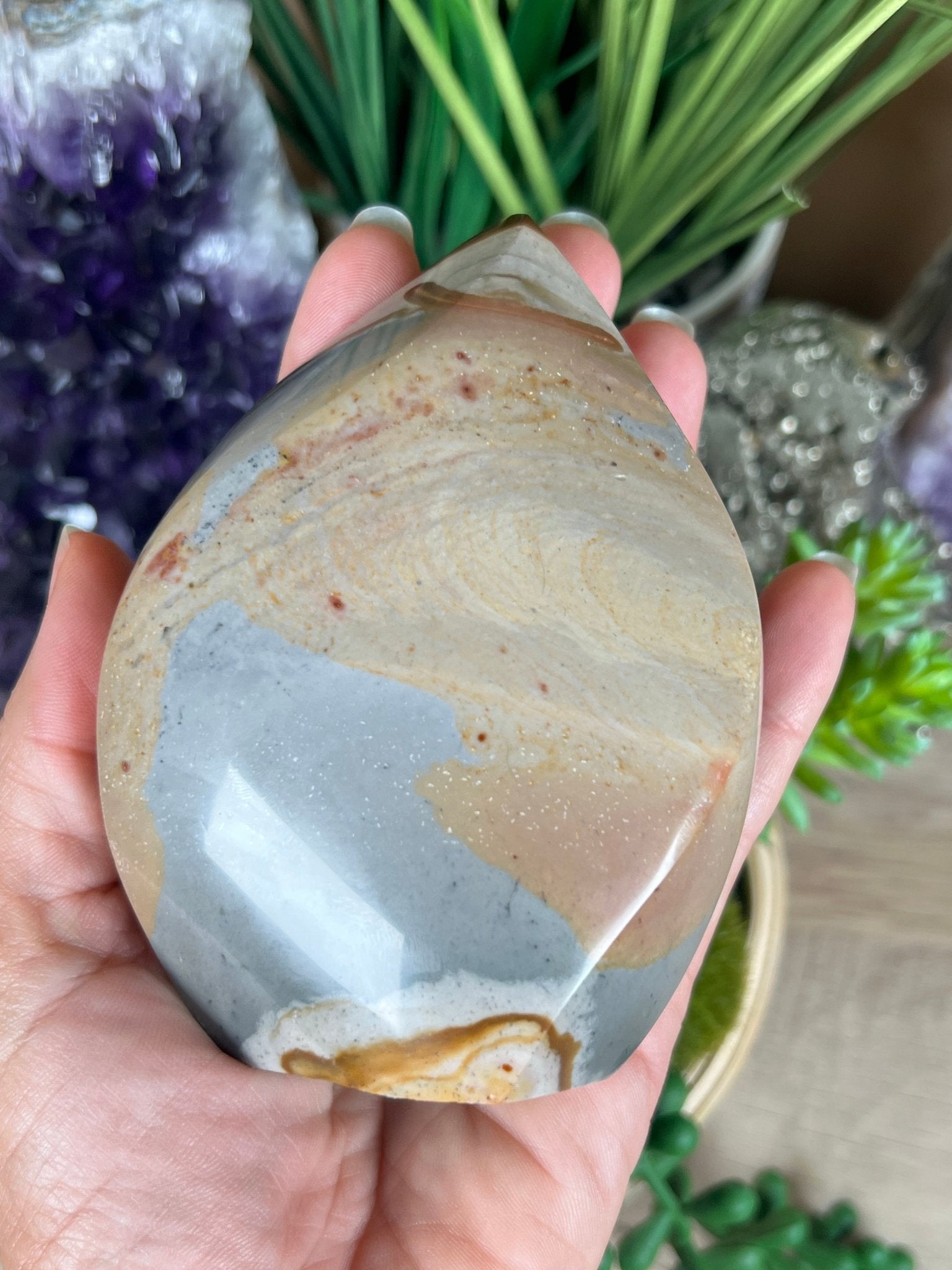 Polychrome Jasper Flame 4.1 Inch - Purple Door Alchemy