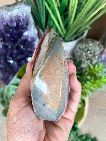 Polychrome Jasper Flame 4.1 Inch - Purple Door Alchemy