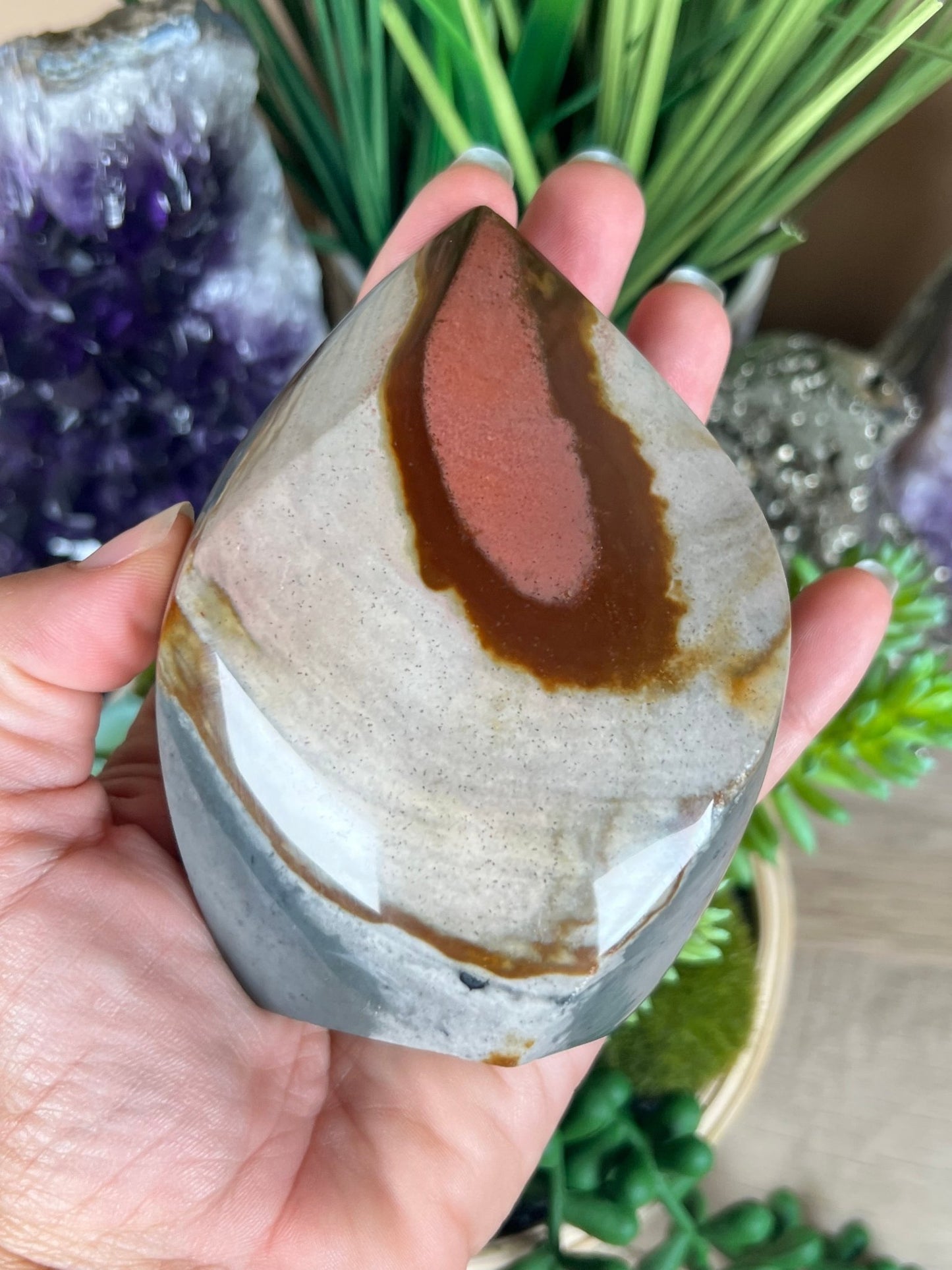Polychrome Jasper Flame 4.1 Inch - Purple Door Alchemy