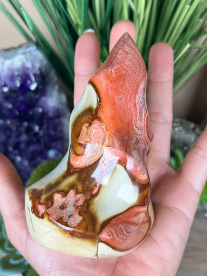 Polychrome Jasper Flame 4.35in - Purple Door Alchemy