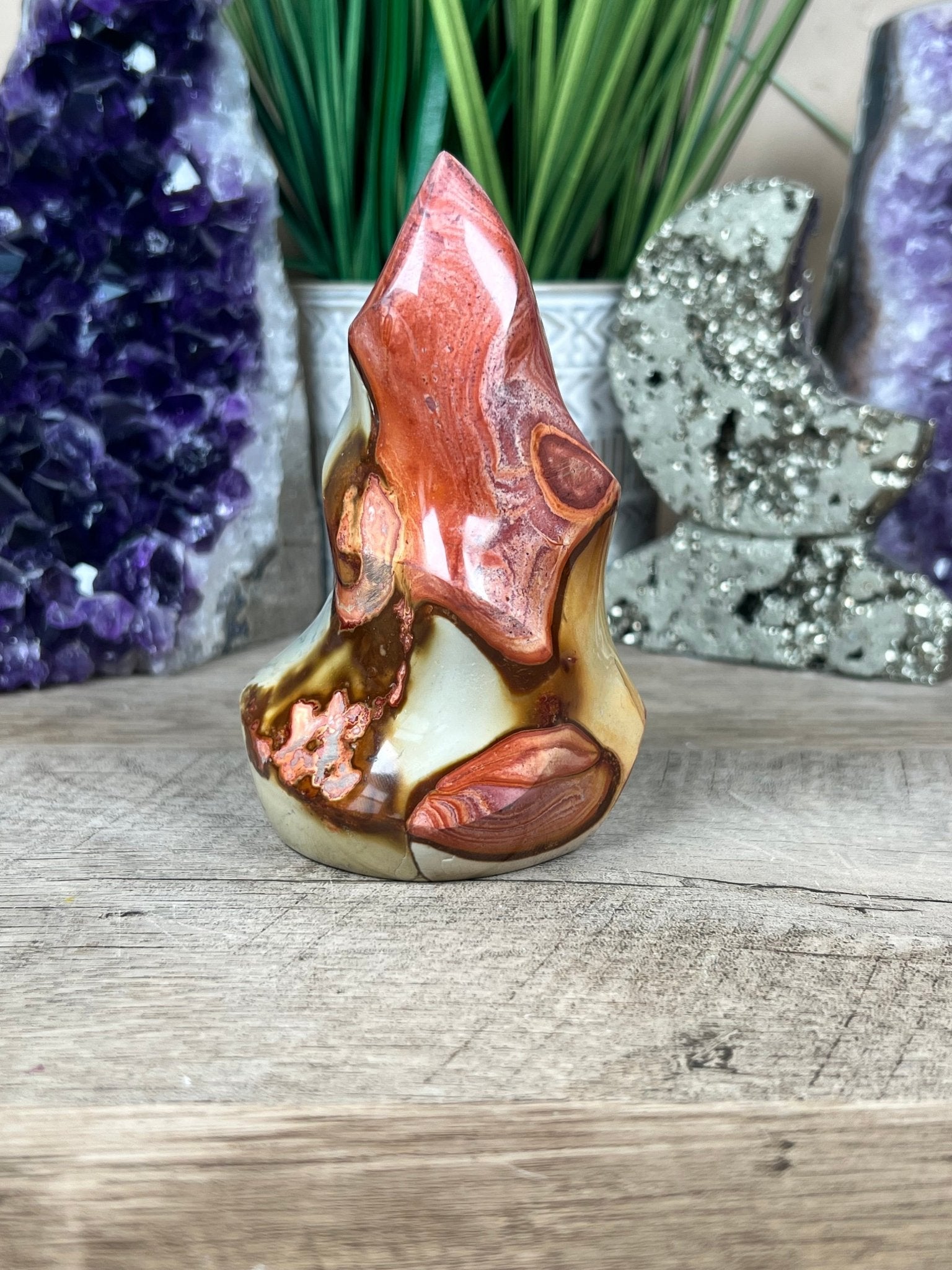 Polychrome Jasper Flame 4.35in - Purple Door Alchemy