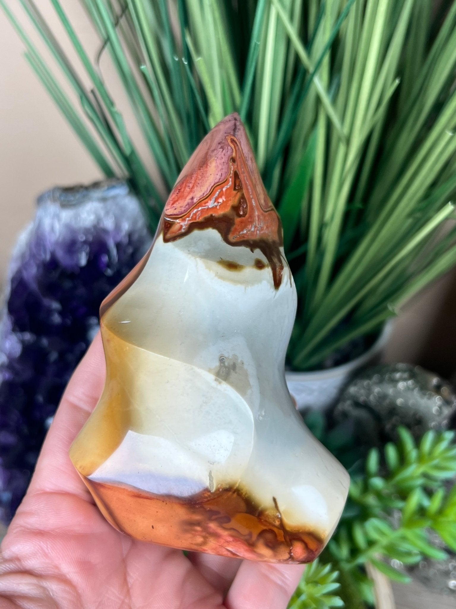 Polychrome Jasper Flame 4.35in - Purple Door Alchemy