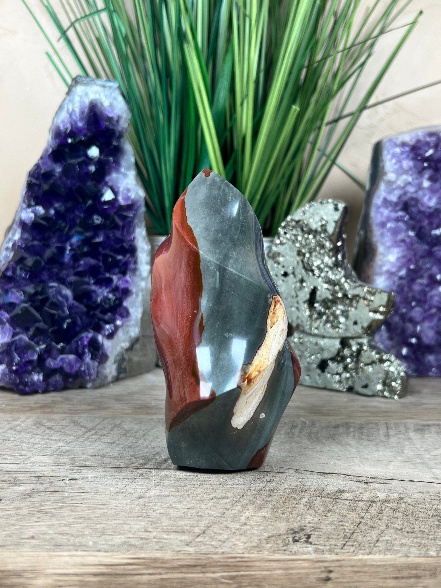 Polychrome Jasper Flame 4.6in - Purple Door Alchemy