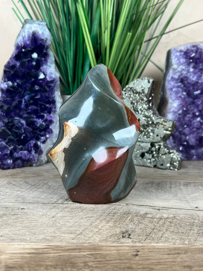 Polychrome Jasper Flame 4.6in - Purple Door Alchemy