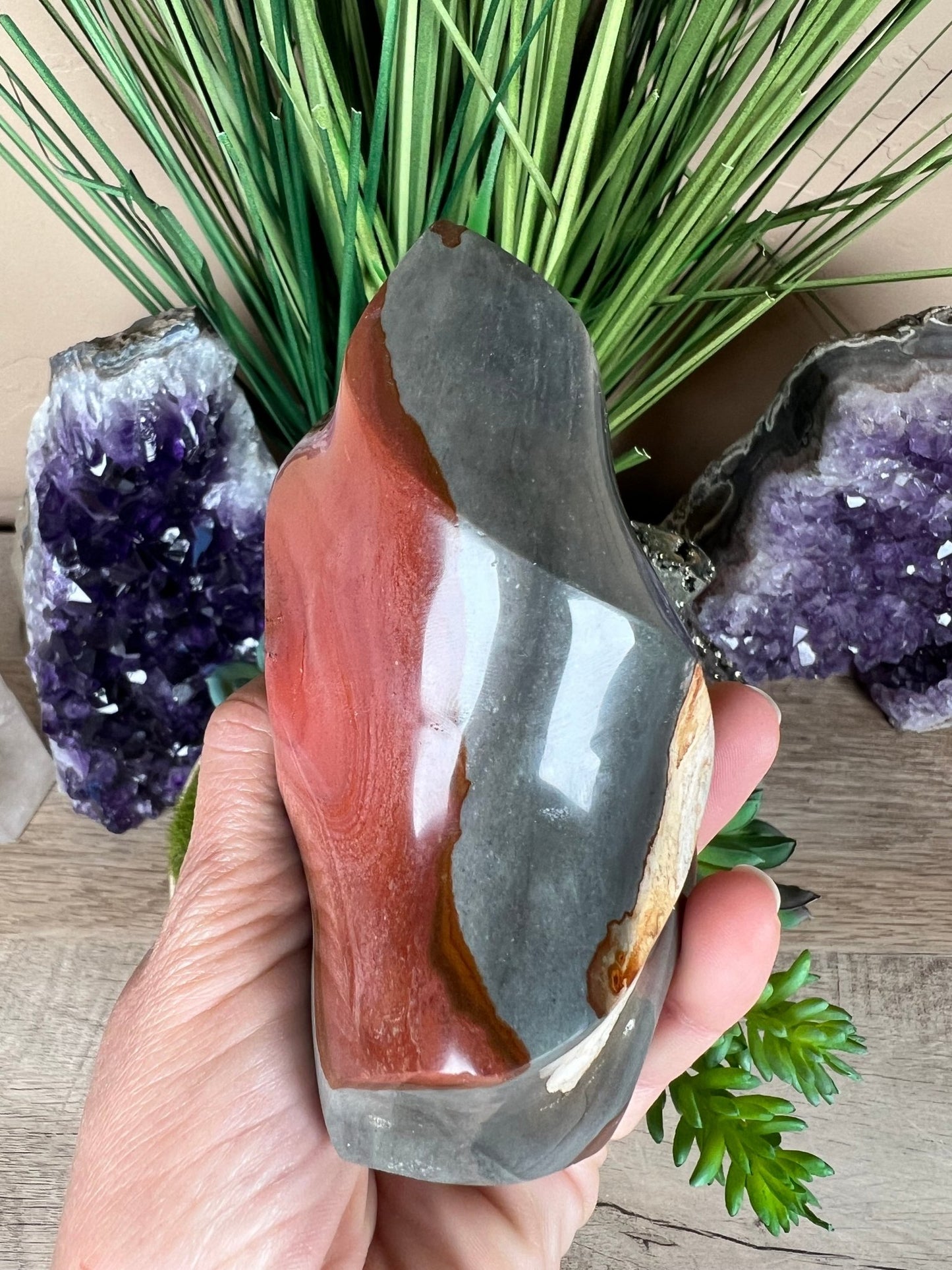 Polychrome Jasper Flame 4.6in - Purple Door Alchemy