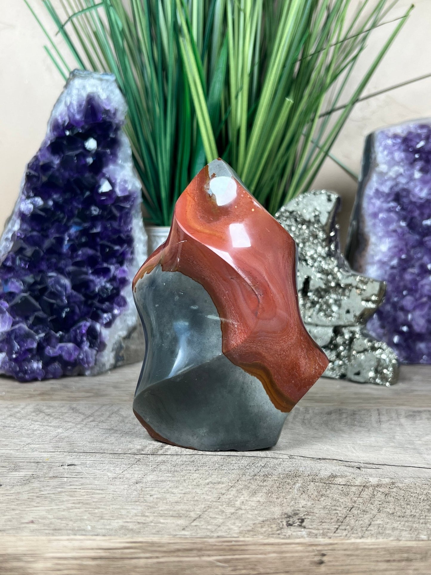 Polychrome Jasper Flame 4.6in - Purple Door Alchemy