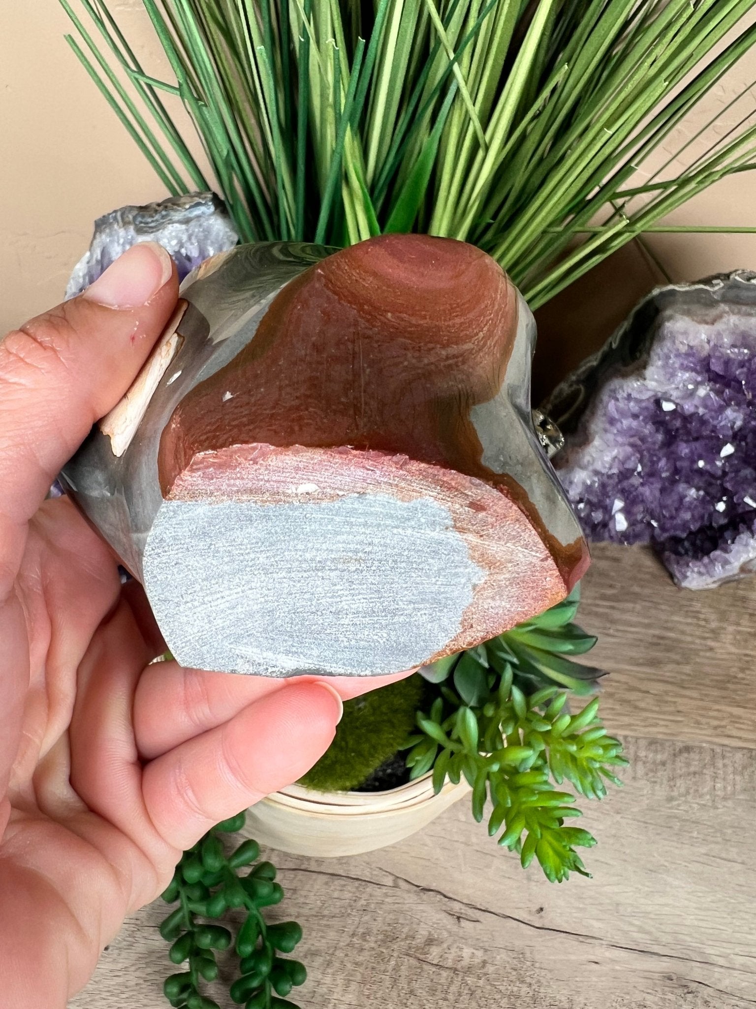 Polychrome Jasper Flame 4.6in - Purple Door Alchemy