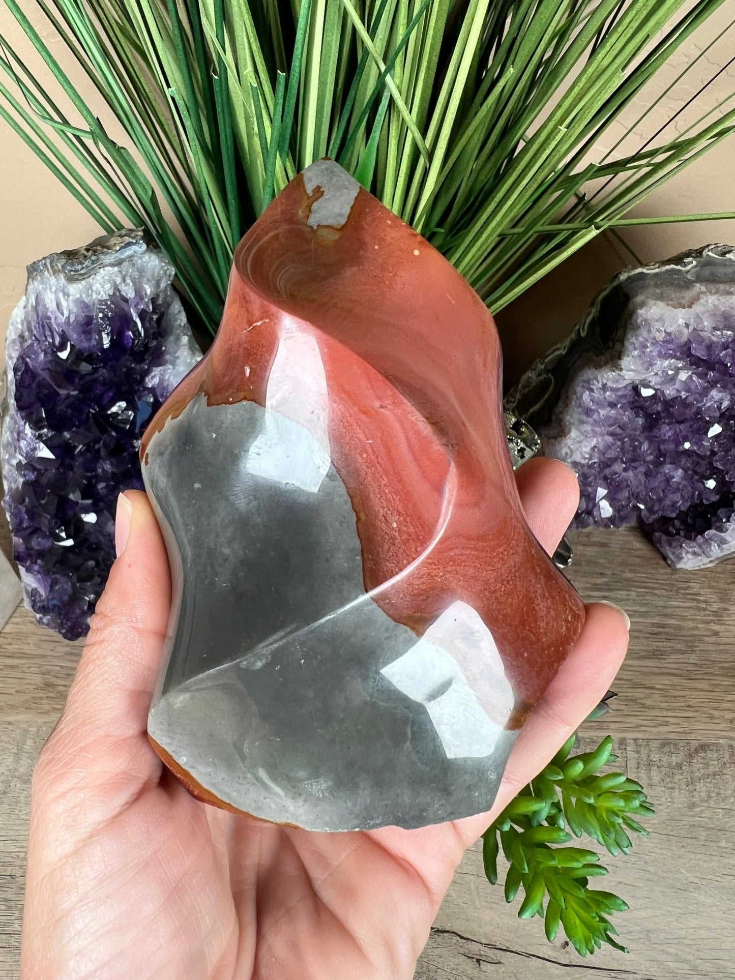 Polychrome Jasper Flame 4.6in - Purple Door Alchemy