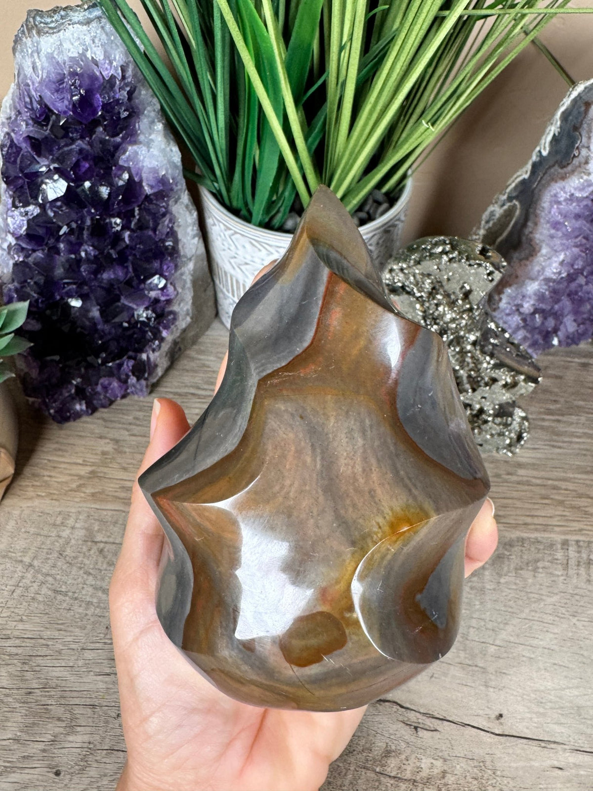 Polychrome Jasper Flame 4.82in - Purple Door Alchemy