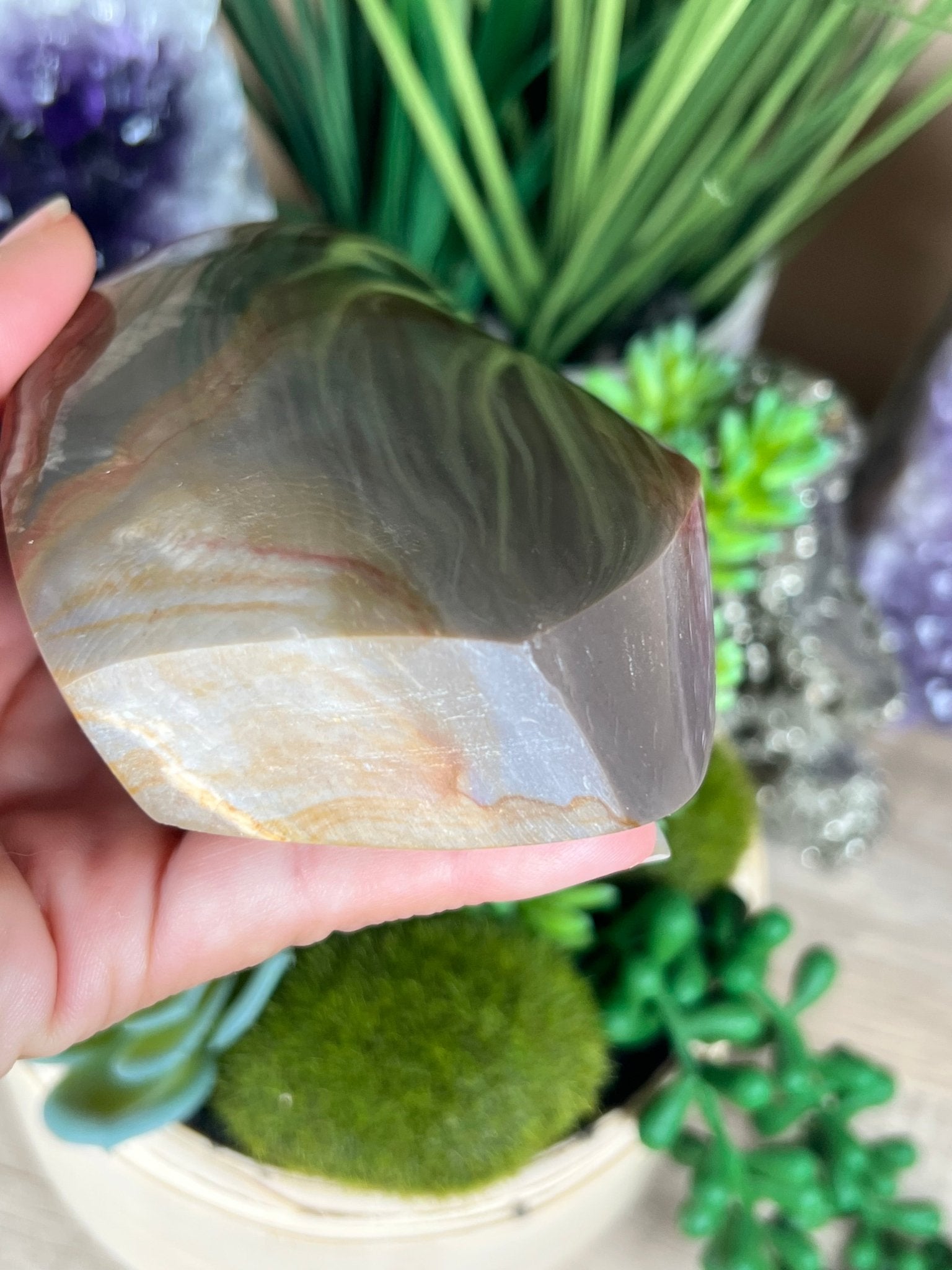 Polychrome Jasper Flame 5.1 Inch - Purple Door Alchemy