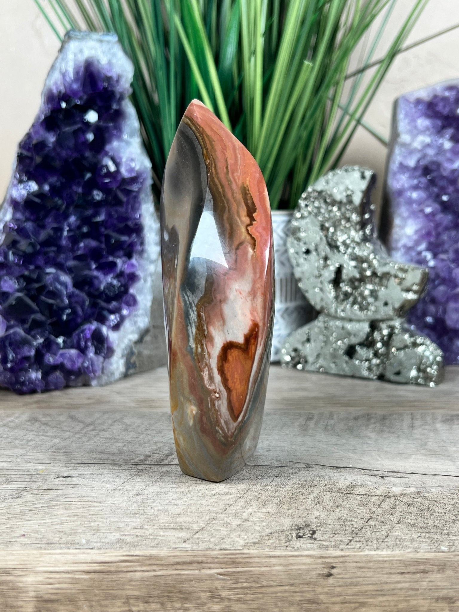 Polychrome Jasper Flame 5.1 Inch - Purple Door Alchemy
