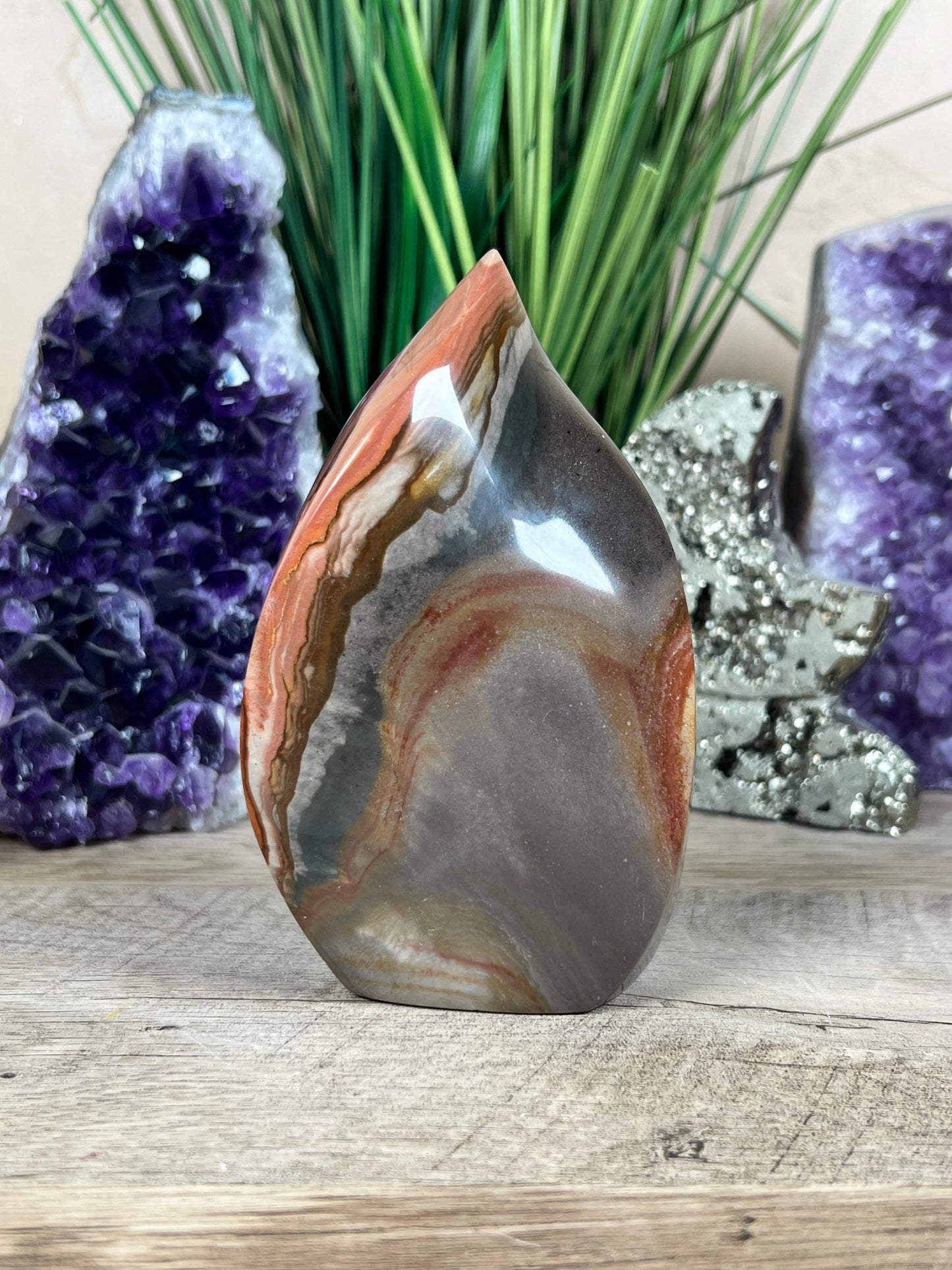 Polychrome Jasper Flame 5.1 Inch - Purple Door Alchemy