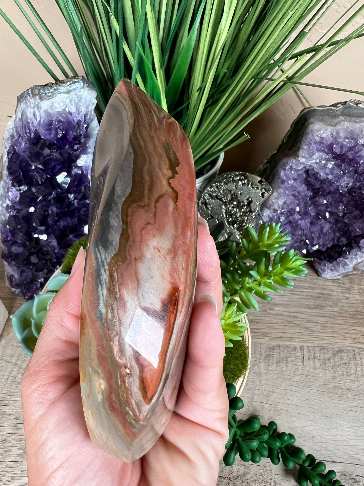 Polychrome Jasper Flame 5.1 Inch - Purple Door Alchemy