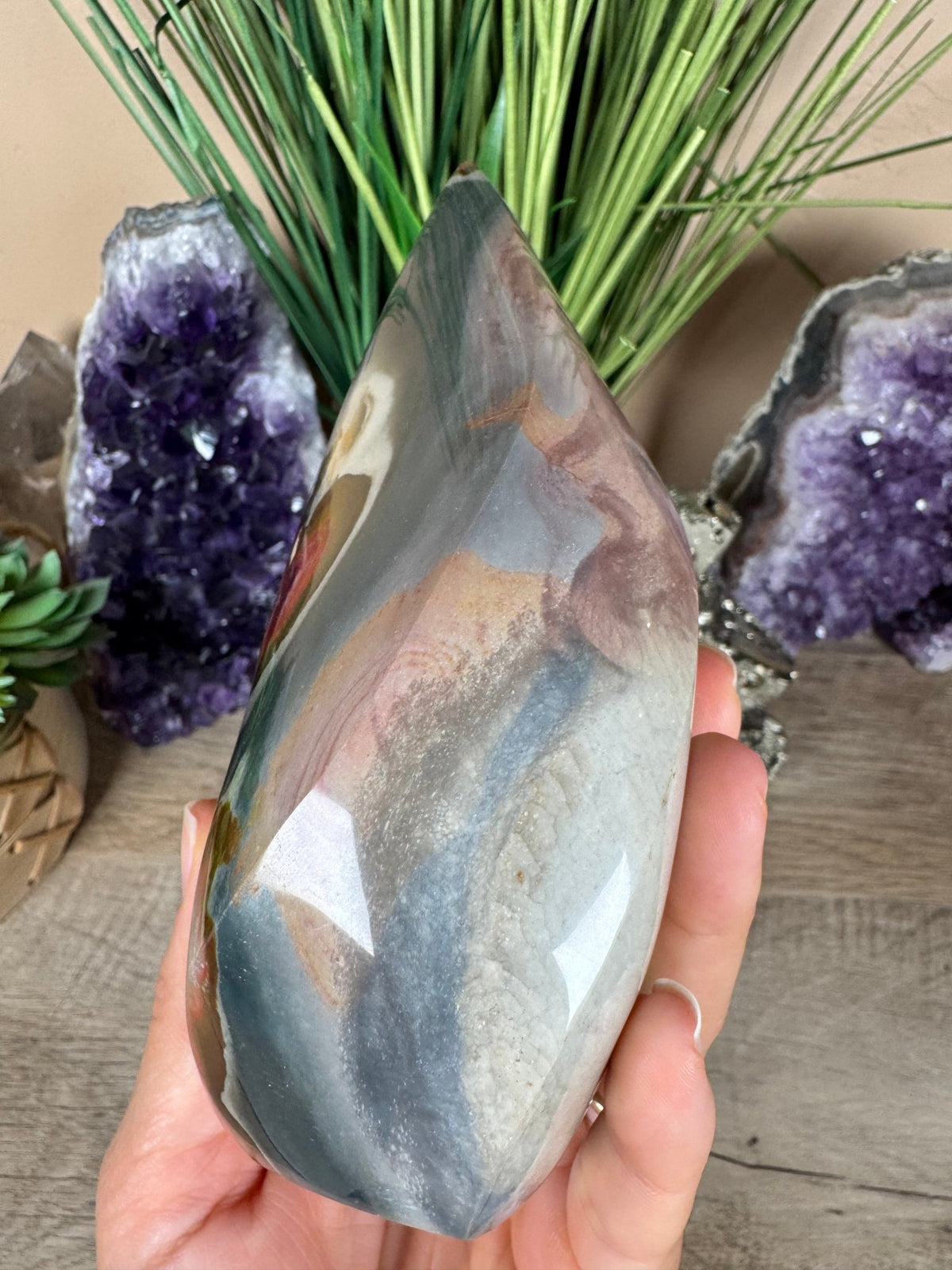 Polychrome Jasper Flame 5.76in - Purple Door Alchemy