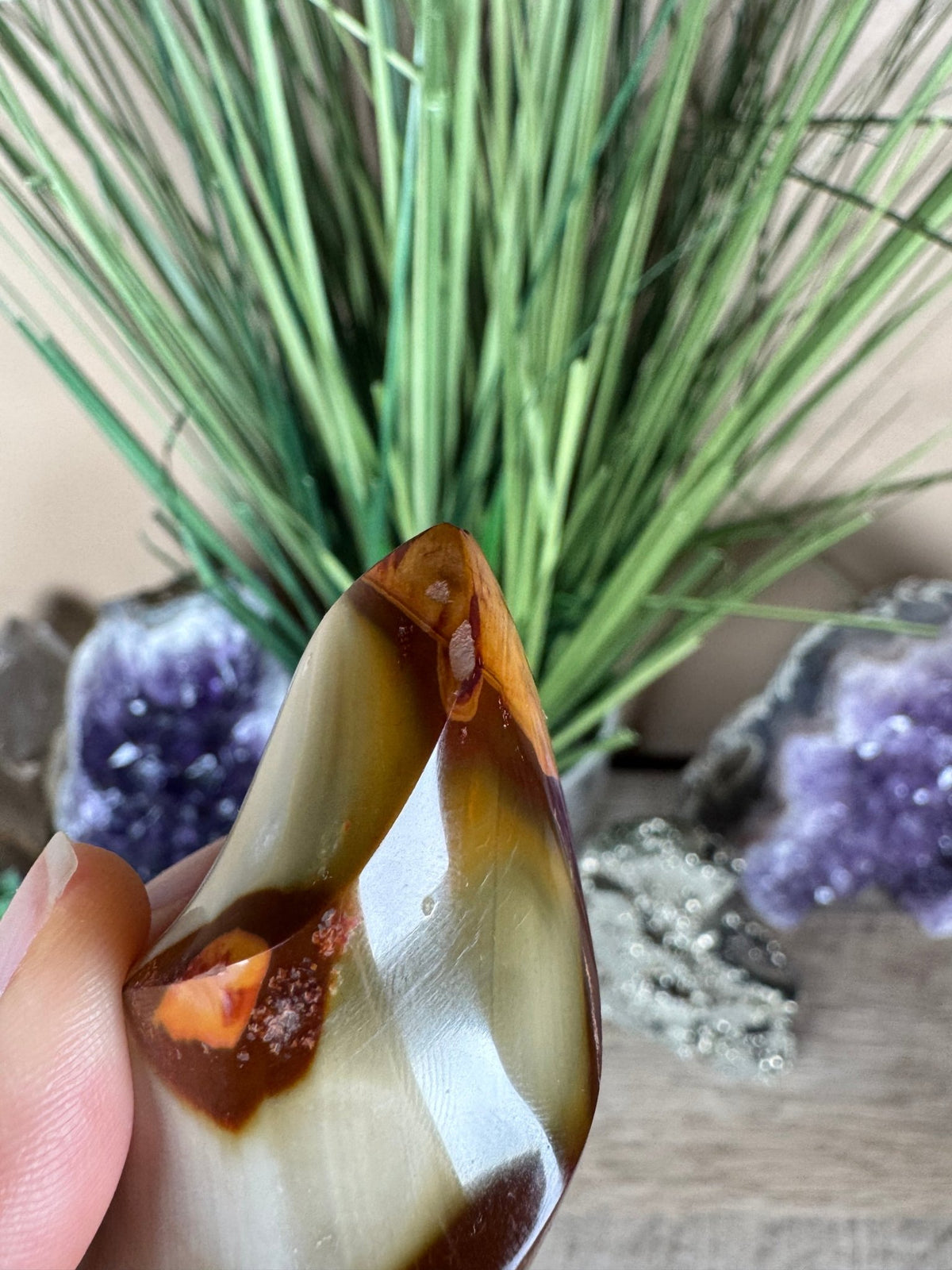 Polychrome Jasper Flame 5in - Purple Door Alchemy