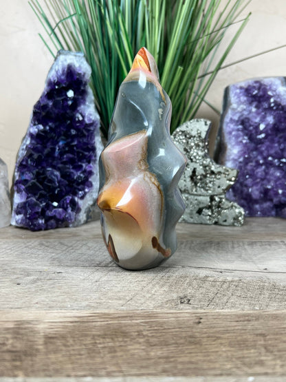 Polychrome Jasper Flame 6in - Purple Door Alchemy