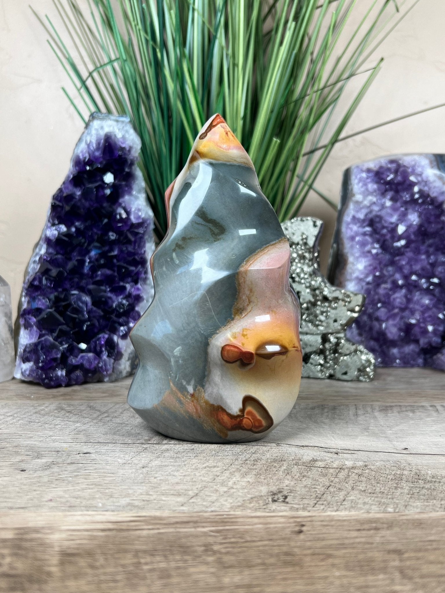 Polychrome Jasper Flame 6in - Purple Door Alchemy