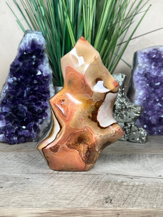 Polychrome Jasper Flame 6in - Purple Door Alchemy