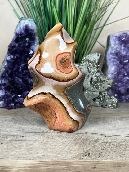 Polychrome Jasper Flame 6in - Purple Door Alchemy