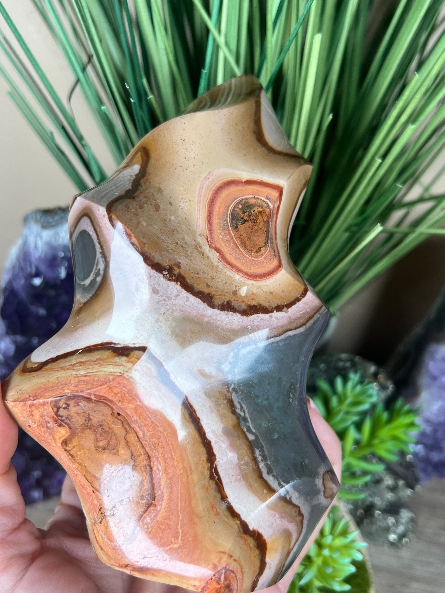 Polychrome Jasper Flame 6in - Purple Door Alchemy