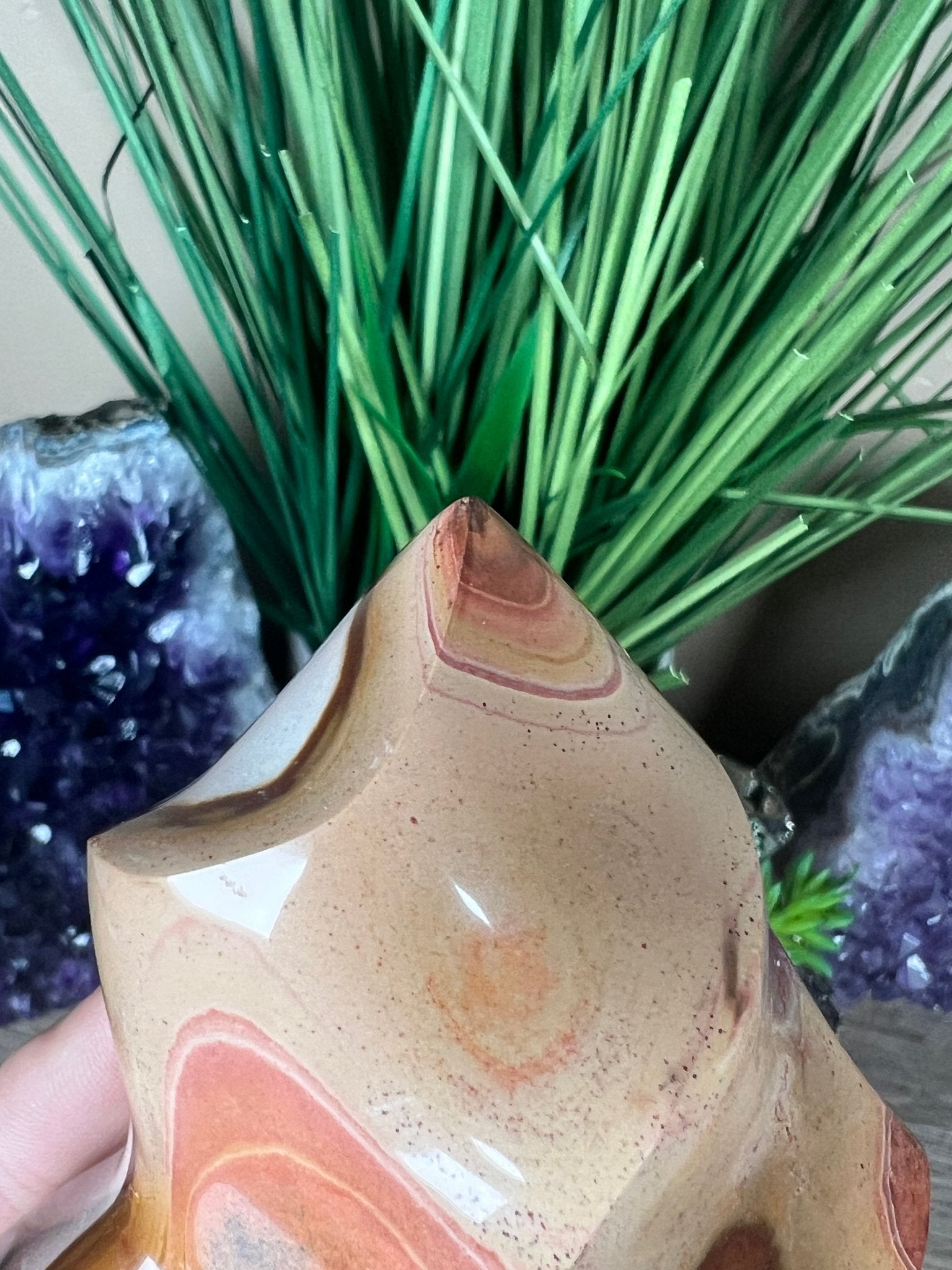 Polychrome Jasper Flame 6in - Purple Door Alchemy