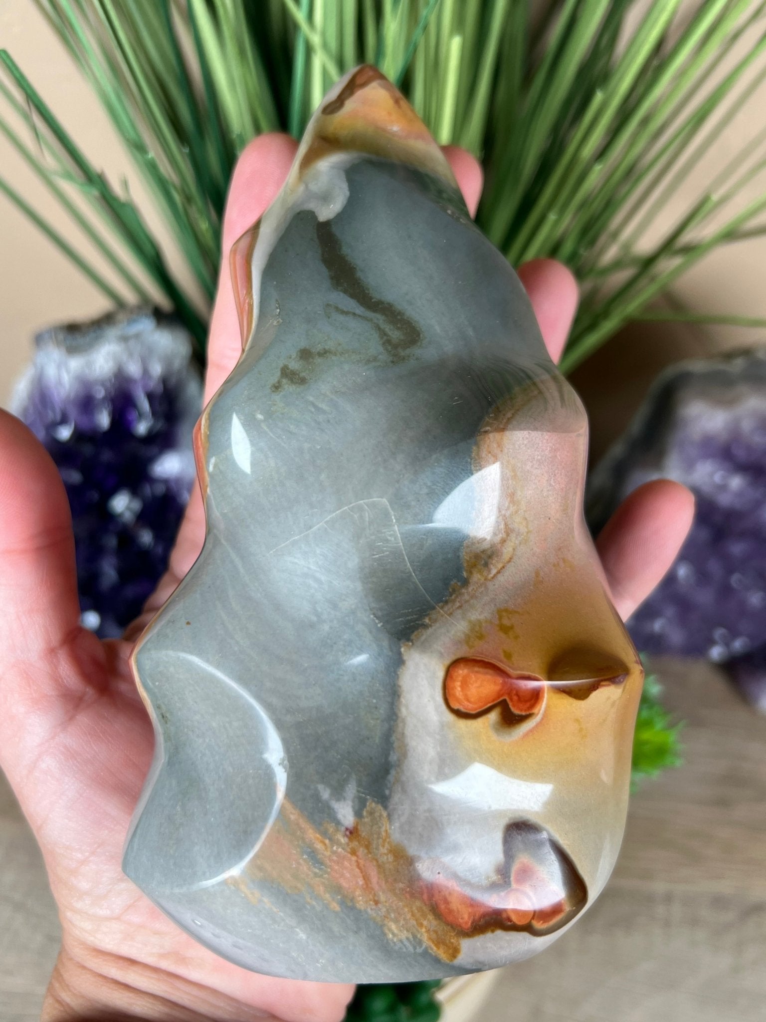Polychrome Jasper Flame 6in - Purple Door Alchemy