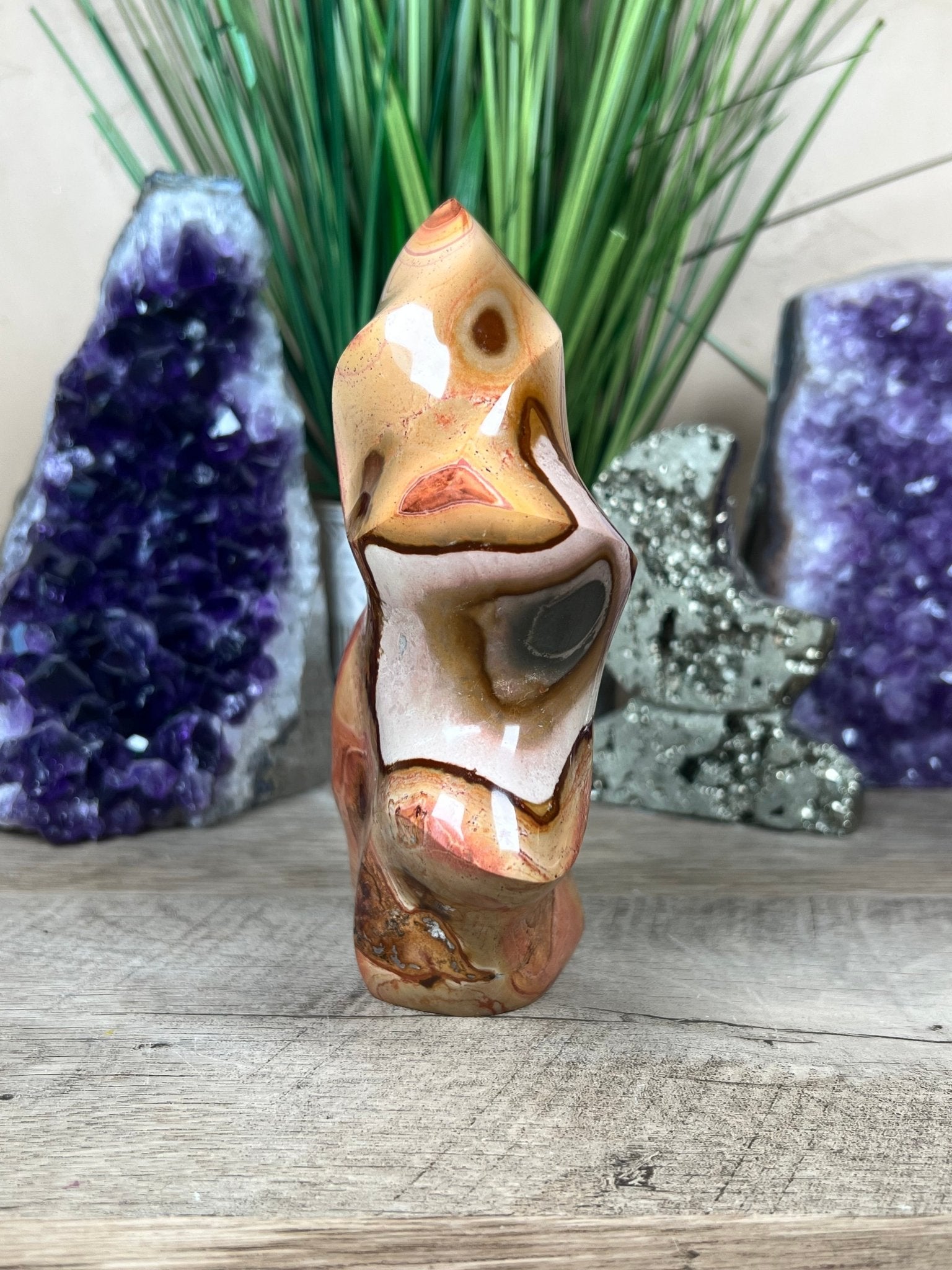 Polychrome Jasper Flame 6in - Purple Door Alchemy