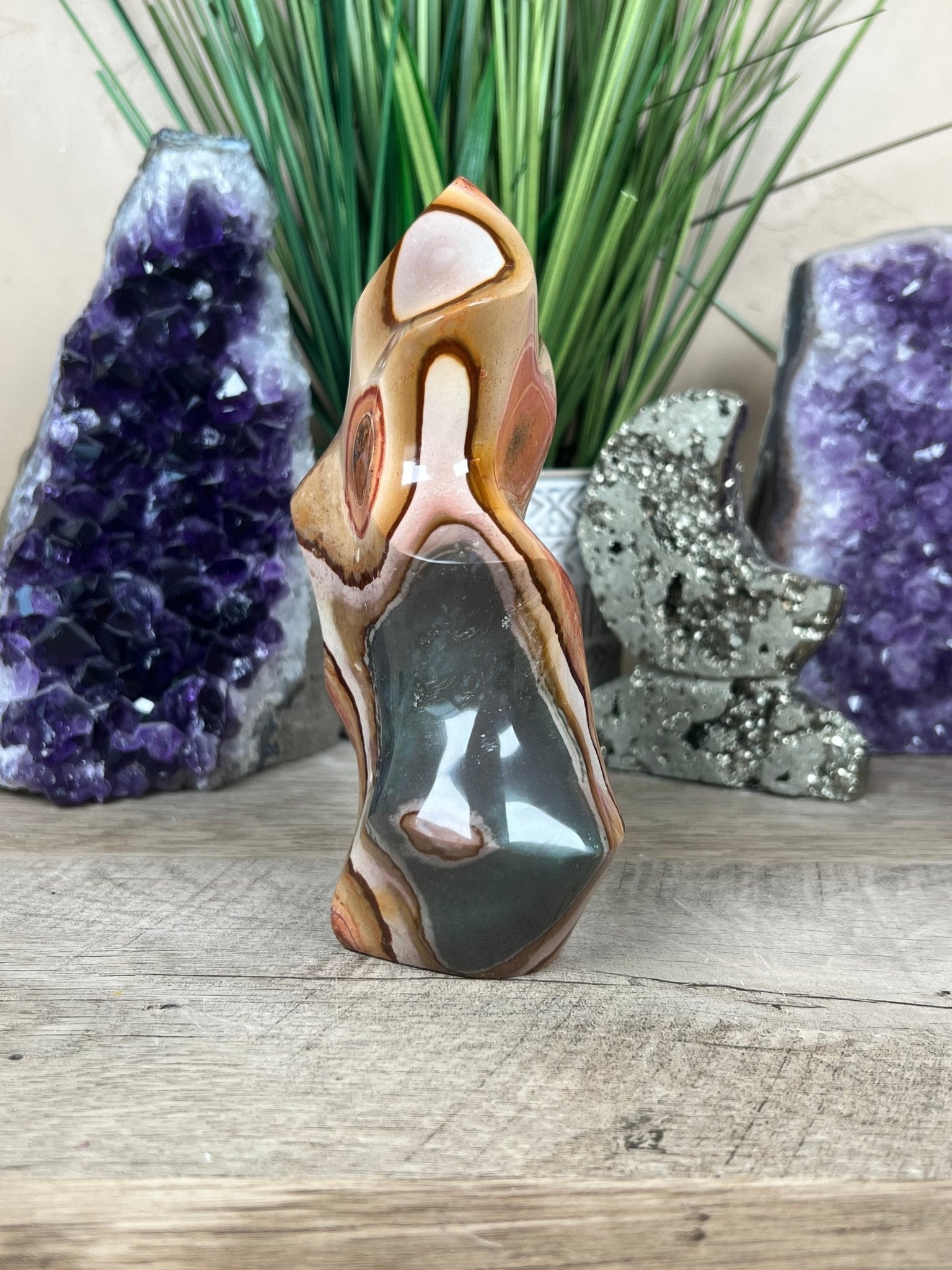 Polychrome Jasper Flame 6in - Purple Door Alchemy