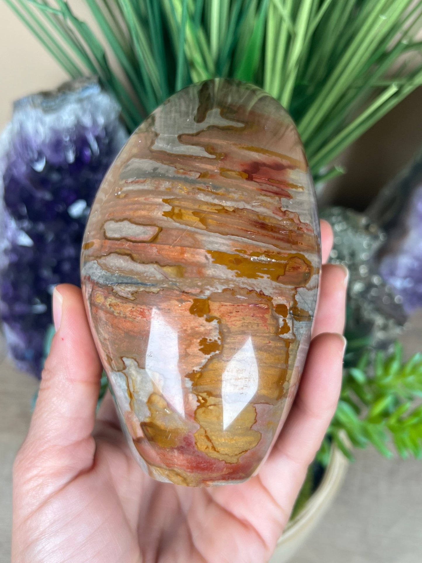 Polychrome Jasper Freeform 4.5in - Purple Door Alchemy