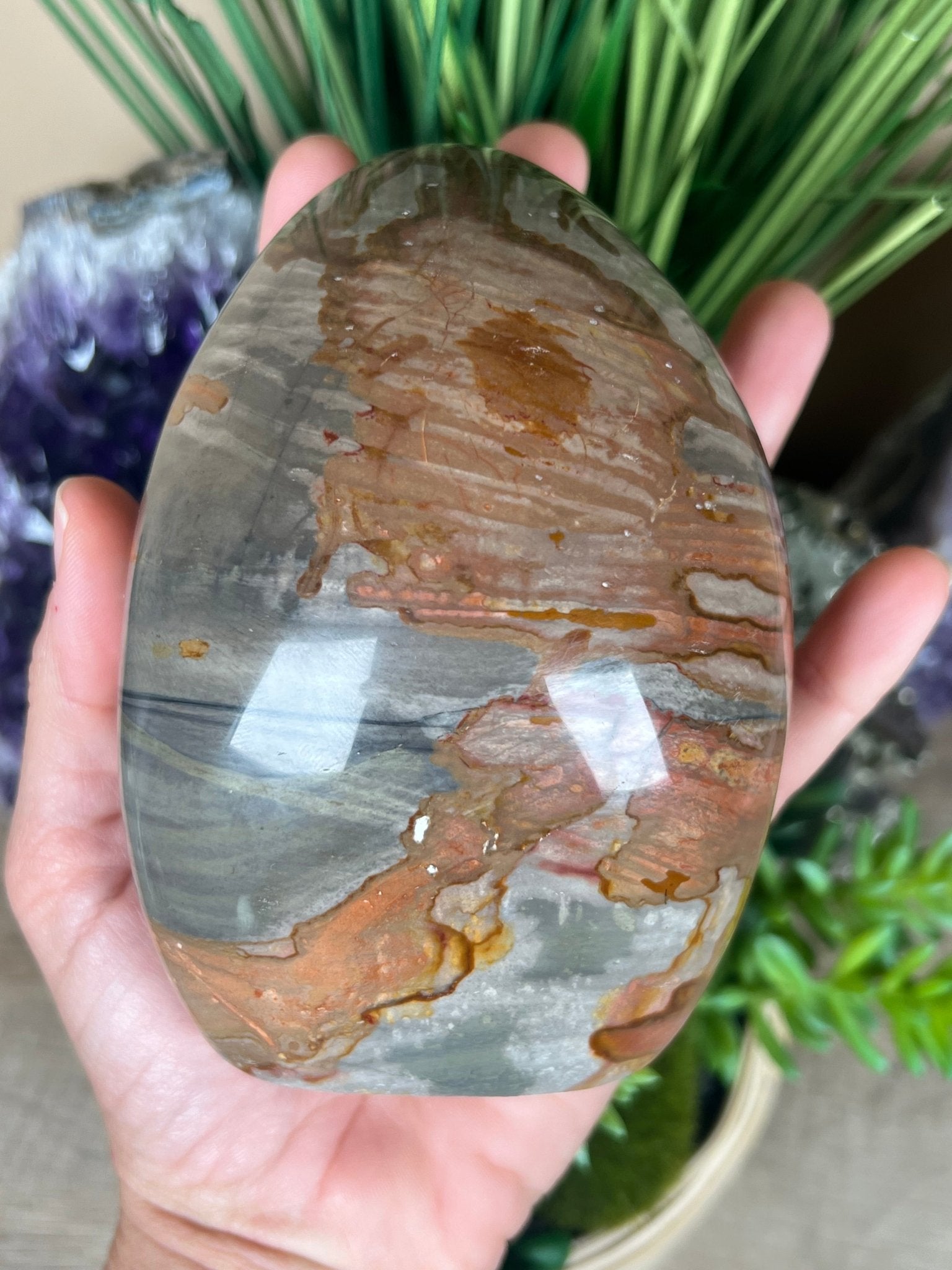 Polychrome Jasper Freeform 4.5in - Purple Door Alchemy
