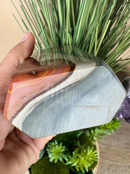 Polychrome Jasper Point 148mm, 5.86in - Purple Door Alchemy