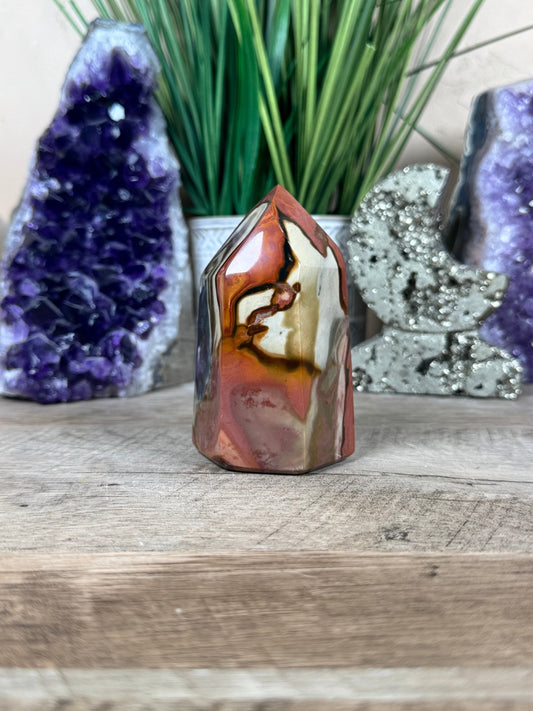 Polychrome Jasper Point 93mm, 3.66in - Purple Door Alchemy