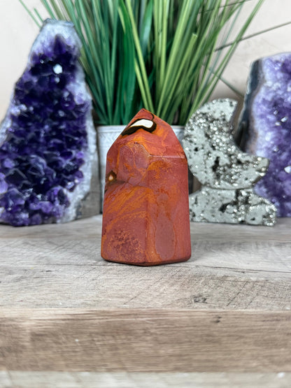 Polychrome Jasper Point 93mm, 3.66in - Purple Door Alchemy